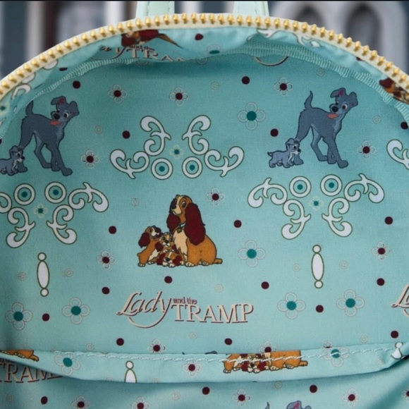 Disney  Loungefly Lady And The Tramp Portrait House Mini Backpack - Picture 4 of 4